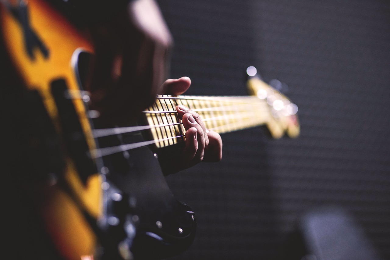 bass guitar chord close up 1841186